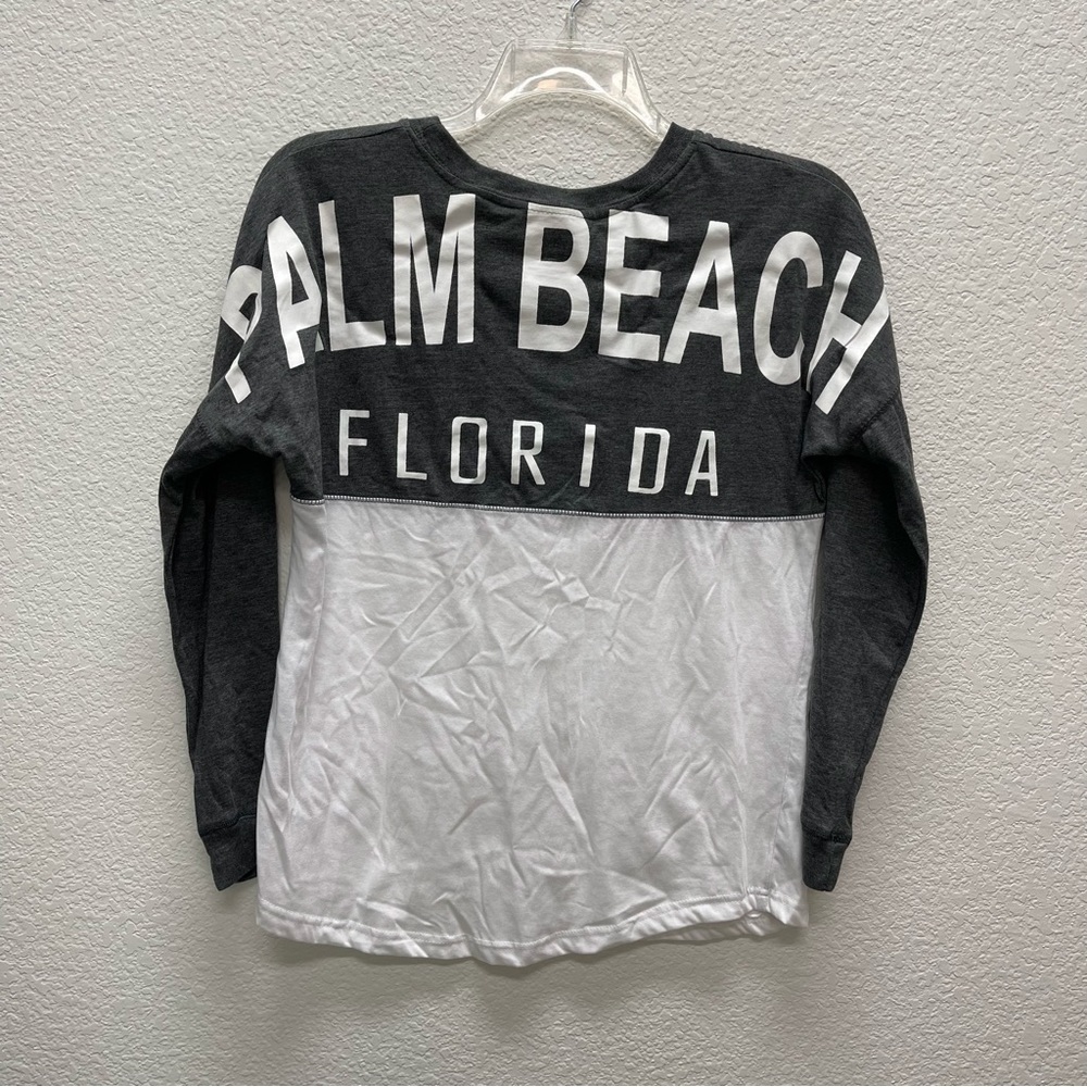 Palm Beach Florida Womens Long Sleeve Shirt Pullover Top Colorblock Medium Wings